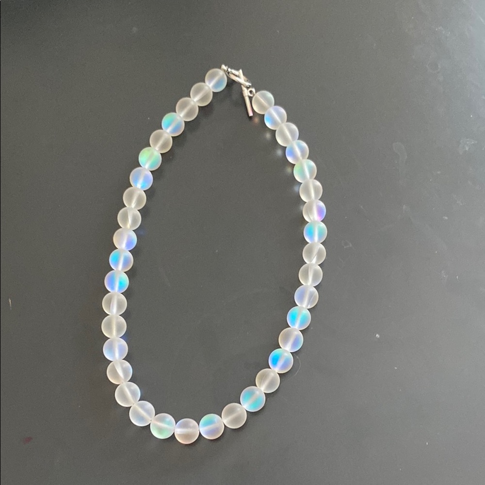 Iridescent Beaded Necklace